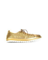 Chaussures richelieu en cuir dorées Marsèll