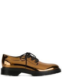 Chaussures richelieu en cuir dorées MM6 MAISON MARGIELA
