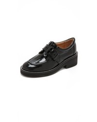 Chaussures richelieu en cuir épaisses noires Ash