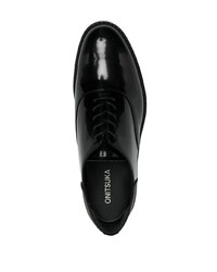 Chaussures richelieu en cuir épaisses noires Onitsuka Tiger