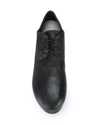 Chaussures richelieu en cuir épaisses noires Marsèll