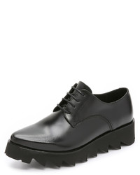 Chaussures richelieu en cuir épaisses noires Swear