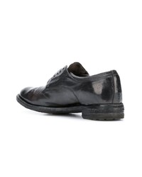 Chaussures richelieu en cuir gris foncé Officine Creative