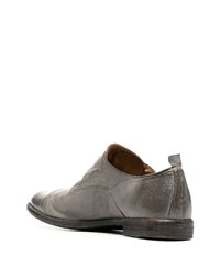 Chaussures richelieu en cuir grises Moma
