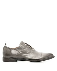 Chaussures richelieu en cuir grises Moma