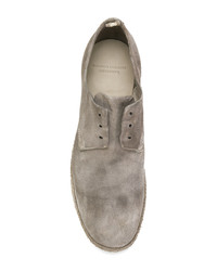 Chaussures richelieu en cuir grises Officine Creative
