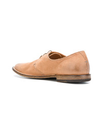 Chaussures richelieu en cuir marron clair Pantanetti