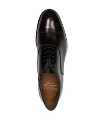 Chaussures richelieu en cuir marron foncé Doucal's