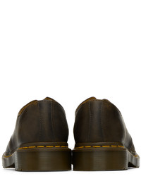 Chaussures richelieu en cuir marron foncé Dr. Martens