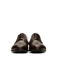 Chaussures richelieu en cuir marron foncé Ps By Paul Smith