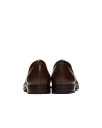 Chaussures richelieu en cuir marron foncé Ps By Paul Smith