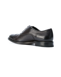 Chaussures richelieu en cuir marron foncé Henderson Baracco