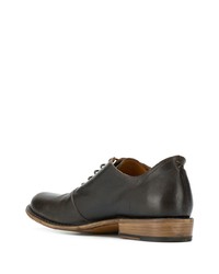 Chaussures richelieu en cuir marron foncé Fiorentini+Baker