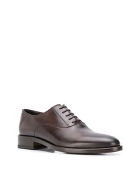 Chaussures richelieu en cuir marron foncé Scarosso