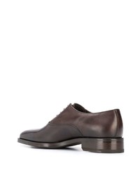 Chaussures richelieu en cuir marron foncé Scarosso