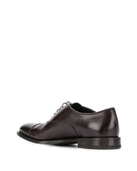 Chaussures richelieu en cuir marron foncé Henderson Baracco