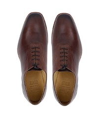 Chaussures richelieu en cuir marron foncé R.M. Williams