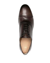 Chaussures richelieu en cuir marron foncé Officine Creative