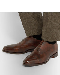 Chaussures richelieu en cuir marron Tricker's