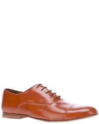 Chaussures richelieu en cuir marron B Store