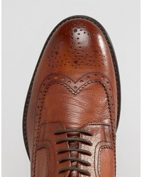 Chaussures richelieu en cuir marron Base London