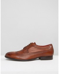 Chaussures richelieu en cuir marron Base London