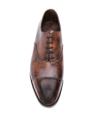 Chaussures richelieu en cuir marron John Lobb