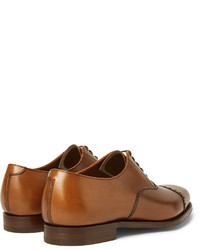 Chaussures richelieu en cuir marron