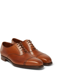 Chaussures richelieu en cuir marron