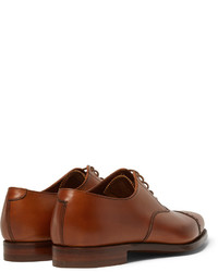 Chaussures richelieu en cuir marron