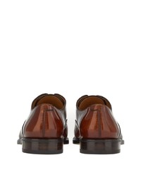 Chaussures richelieu en cuir marron Ferragamo
