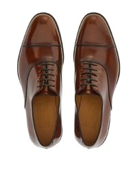 Chaussures richelieu en cuir marron Ferragamo