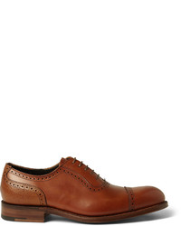 Chaussures richelieu en cuir marron Grenson