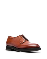 Chaussures richelieu en cuir marron Santoni