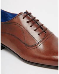 Chaussures richelieu en cuir marron Ted Baker