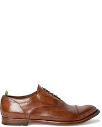 Chaussures richelieu en cuir marron Officine Creative