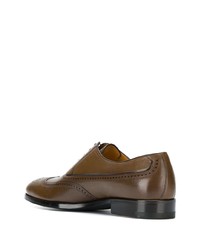 Chaussures richelieu en cuir marron a. testoni