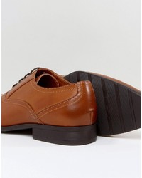 Chaussures richelieu en cuir marron Asos