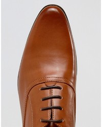 Chaussures richelieu en cuir marron Asos