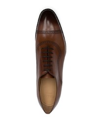 Chaussures richelieu en cuir marron Bally