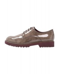 Chaussures richelieu en cuir marron Tamaris
