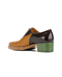 Chaussures richelieu en cuir multicolores Walter Van Beirendonck