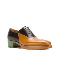 Chaussures richelieu en cuir multicolores Walter Van Beirendonck