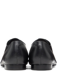 Chaussures richelieu en cuir noires et blanches Stefan Cooke