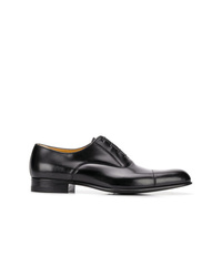 Chaussures richelieu en cuir noires a. testoni