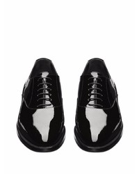 Chaussures richelieu en cuir noires Saint Laurent
