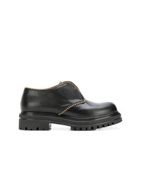 Chaussures richelieu en cuir noires Albano