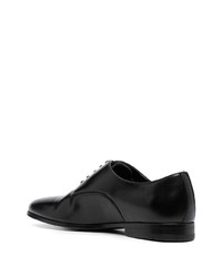 Chaussures richelieu en cuir noires Canali