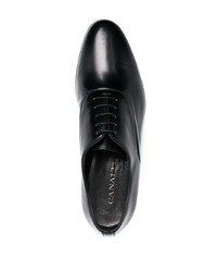 Chaussures richelieu en cuir noires Canali