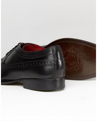 Chaussures richelieu en cuir noires Base London